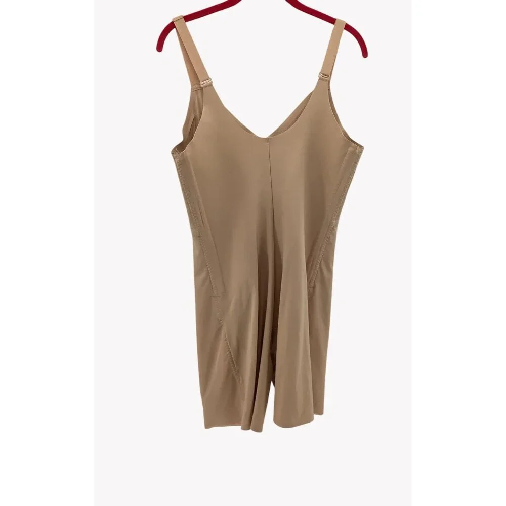 Honeylove Womens Beige Sculptwear Bodysuit Adjustable Strap & Built-In Bra Sz 3X - Picture 3 of 6